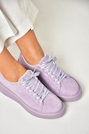 کفش اسنیکر بنفش زنانه بند دار Fox Shoes - کد 918078710
