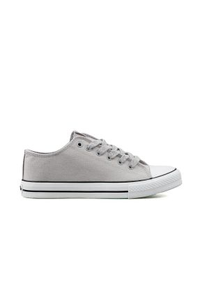 کفش اسنیکر طوسی مردانه بند دار Benetton - کد 917997937