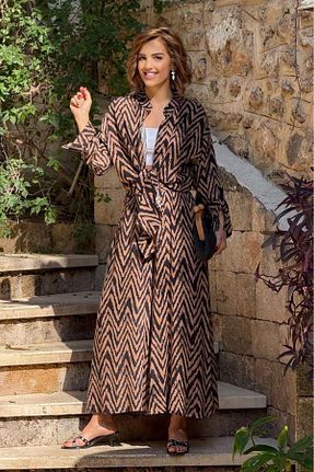 ست بالاتنه و پائین تنه قهوه ای زنانه بافتنی Nevin Kaya Moda - کد 919764262