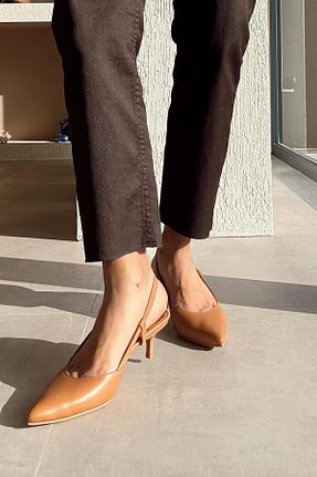 کفش پاشنه بلند کلاسیک رنگی زنانه چرم nope21shoess - کد 918042287