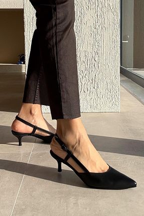 کفش پاشنه بلند کلاسیک رنگی زنانه چرم nope21shoess - کد 918229537