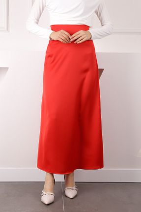 دامن حجاب قرمز زنانه کلوش İmajButik - کد 918323539