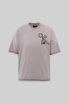 تیشرت بژ مردانه اورسایز Machinist - کد 919764408