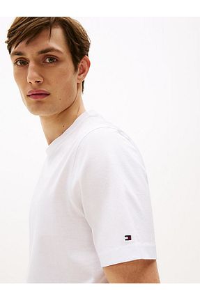 تیشرت سفید مردانه رگولار Tommy Hilfiger - کد 919570410
