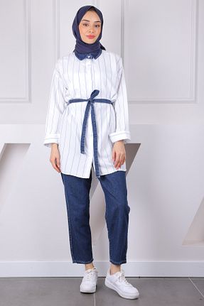 ست بالاتنه و پائین تنه حجاب آبی زنانه رگولار İmajButik - کد 918424076