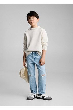 شلوار جین آبی بچه گانه رگولار MANGO Kids - کد 886993782