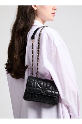 کیف دوشی مشکی زنانه Guess - کد 919782985