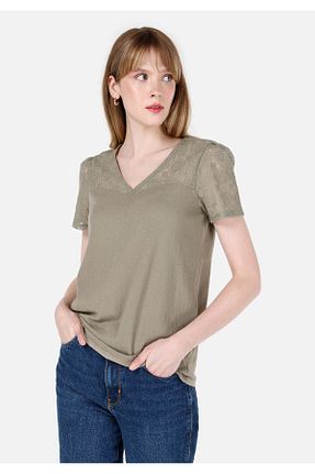 تیشرت سبز زنانه رگولار Colin’s - کد 825604832