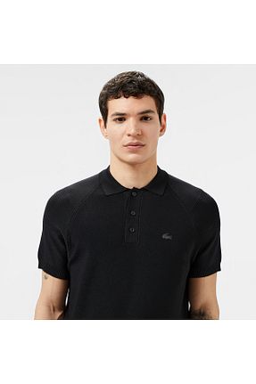 پولوشرت مشکی مردانه تریکو Lacoste - کد 679396317