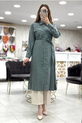 تونیک حجاب سبز بافتنی Magazin - کد 919825547