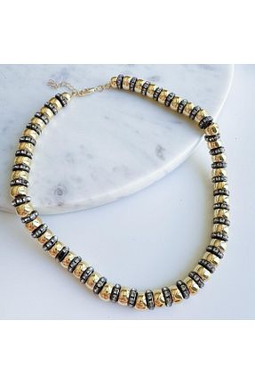 گردنبند جواهر طلائی زنانه منجق VenüsDesign - کد 849640023