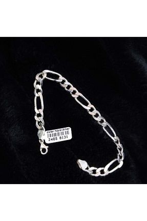 دستبند نقره طوسی مردانه 925 عیار Güler Yüzlü Silver - کد 919854585