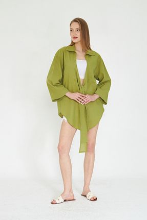 کیمونو و کافتان سبز زنانه %100 پنبه SevdeUgur - کد 833739429