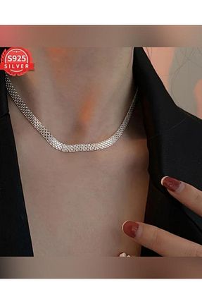 گردنبند نقره سفید زنانه 925 عیار Mira - کد 919856671