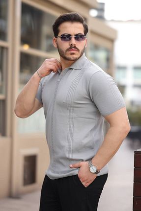 تیشرت طوسی مردانه Relaxed CAN - کد 919879457