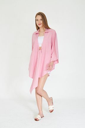 کیمونو و کافتان صورتی زنانه %100 پنبه SevdeUgur - کد 827711551