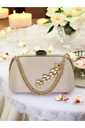 کیف مجلسی بژ زنانه پارچه ای Biçanta - کد 919882783