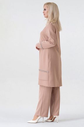 ست بالاتنه و پائین تنه حجاب قهوه ای زنانه رگولار Fashion Showcase - کد 919886956