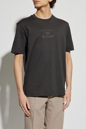 تیشرت طوسی مردانه رگولار Emporio Armani - کد 919897991