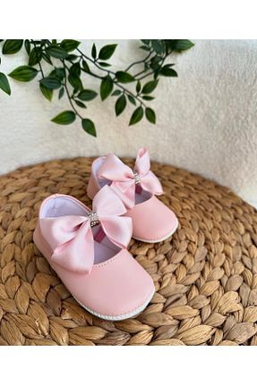 پاپوش صورتی بچه گانه چرم مصنوعی hira kids collection - کد 752299525