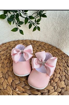 پاپوش صورتی بچه گانه چرم مصنوعی hira kids collection - کد 752299525