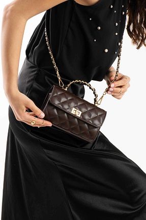 کیف دوشی قهوه ای زنانه Glemix - کد 906150644