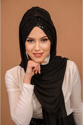 کلاه شنای حجاب مشکی زنانه Aişe Tesettür - کد 919921560