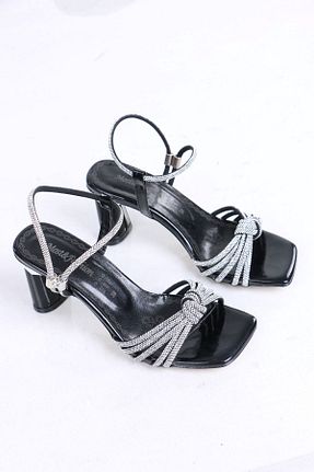 کفش پاشنه بلند کلاسیک مشکی زنانه پاشنه ضخیم sefayol - کد 919921607