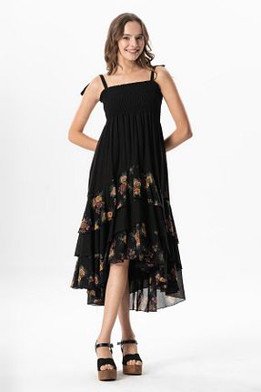 لباس مشکی زنانه بافتنی Eliş Şile Bezi - کد 919936123