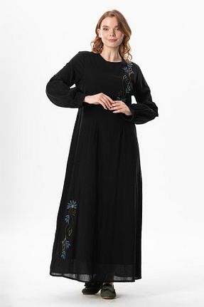 لباس حجاب مشکی زنانه رگولار Eliş Şile Bezi - کد 919933377