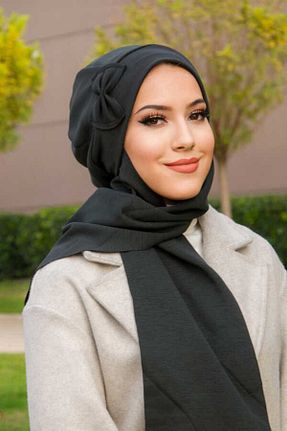 روسری طوسی پنبه ای Aişe Tesettür - کد 885911895