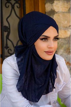 کلاه شنای حجاب سرمه ای زنانه Aişe Tesettür - کد 680421309