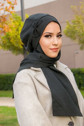روسری طوسی پنبه ای Aişe Tesettür - کد 885911895