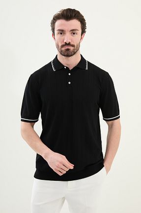 پلیور مشکی مردانه اسلیم فیت Mcr - کد 919960063