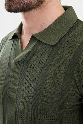 پلیور خاکی مردانه اسلیم فیت Mcr - کد 919960198