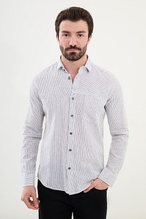پیراهن مشکی مردانه اسلیم فیت Mcr - کد 919960581
