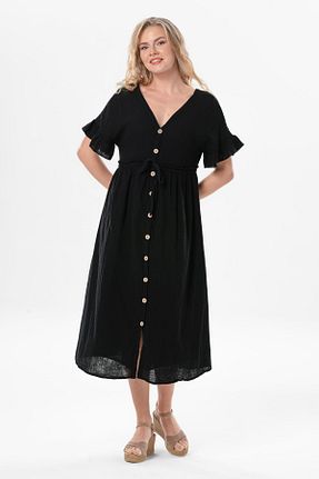 لباس مشکی زنانه بافتنی Eliş Şile Bezi - کد 806617969