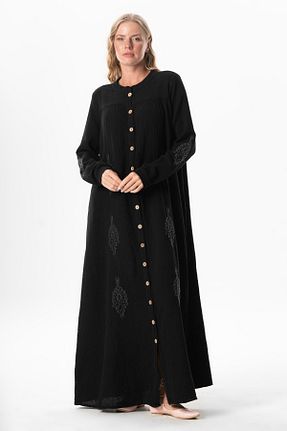 کلاه و ابایا مشکی زنانه پنبه ای Eliş Şile Bezi - کد 919960409