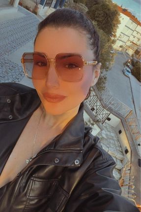 عینک آفتابی قهوه ای زنانه 57 Melissa Boutique - کد 919968110