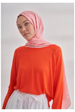 شال صورتی زنانه ابریشم ARMANDA - کد 919977695