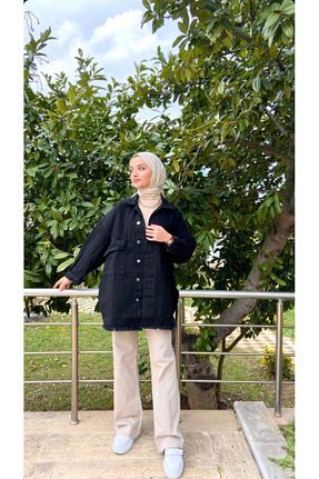 کت مشکی زنانه اورسایز Kesha - کد 897898797