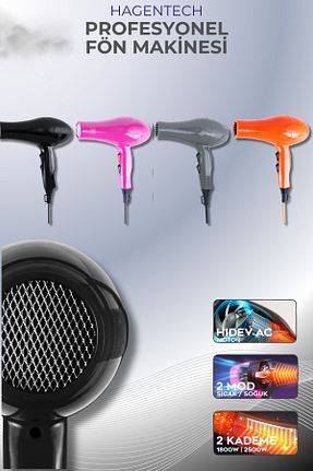 سشوار نارنجی 3 Kademeli hagentech - کد 920000208