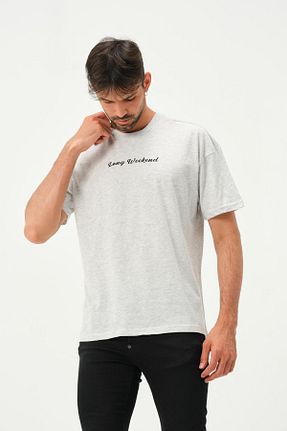 تیشرت قهوه ای مردانه اورسایز Polo State - کد 741598695