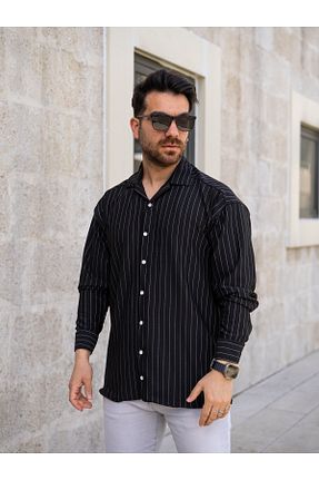 پیراهن مشکی مردانه Relaxed Gameyal - کد 920018340