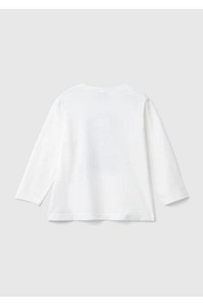 تیشرت سفید بچه گانه رگولار United Colors of Benetton - کد 857844777