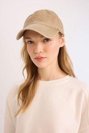 کلاه بژ زنانه پنبه ای Defacto - کد 903713544
