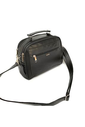 کیف پستچی مشکی زنانه چرم خالص LEATHERSU - کد 854643065