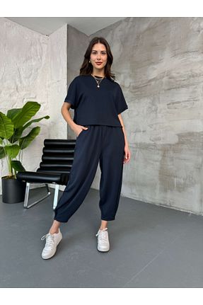 ست بالاتنه و پائین تنه طوسی زنانه بافتنی Elif Özbey Butik - کد 824777007