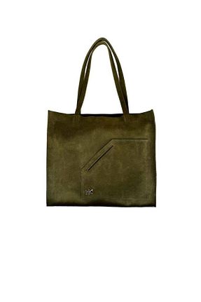 کیف دوشی خاکی زنانه چرم مصنوعی HK LEATHER WORKS - کد 920114278