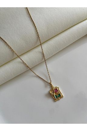 گردنبند استیل ( فولاد ) طلائی زنانه استیل (فولاد) Nilsu Jewellery Accessory - کد 886345926